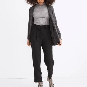 Madewell Drapey Paper Bag tie pants